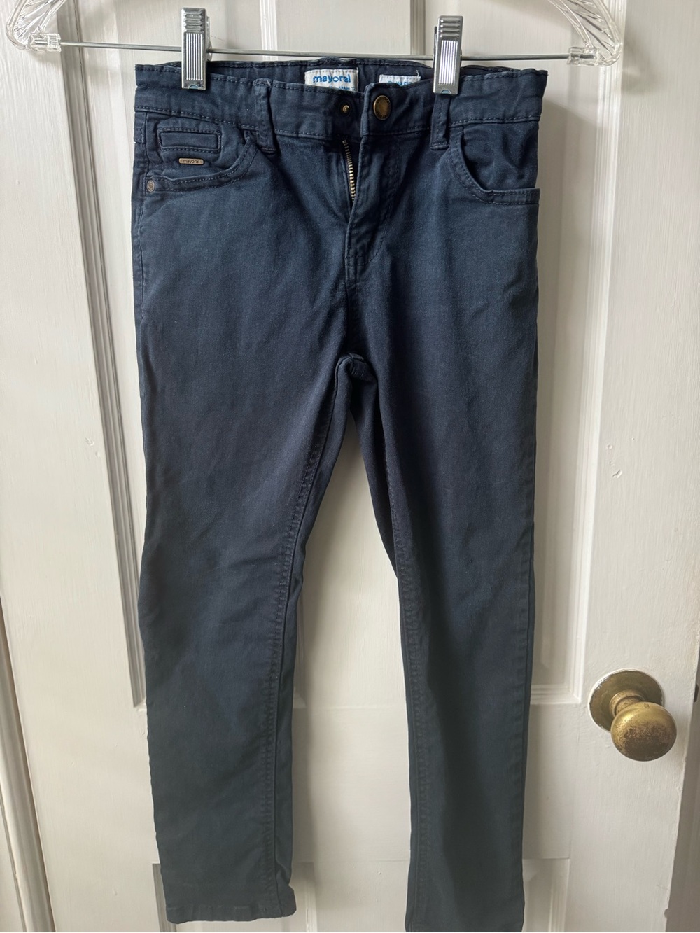 Mayoral Dark Navy Slim Casual Pants